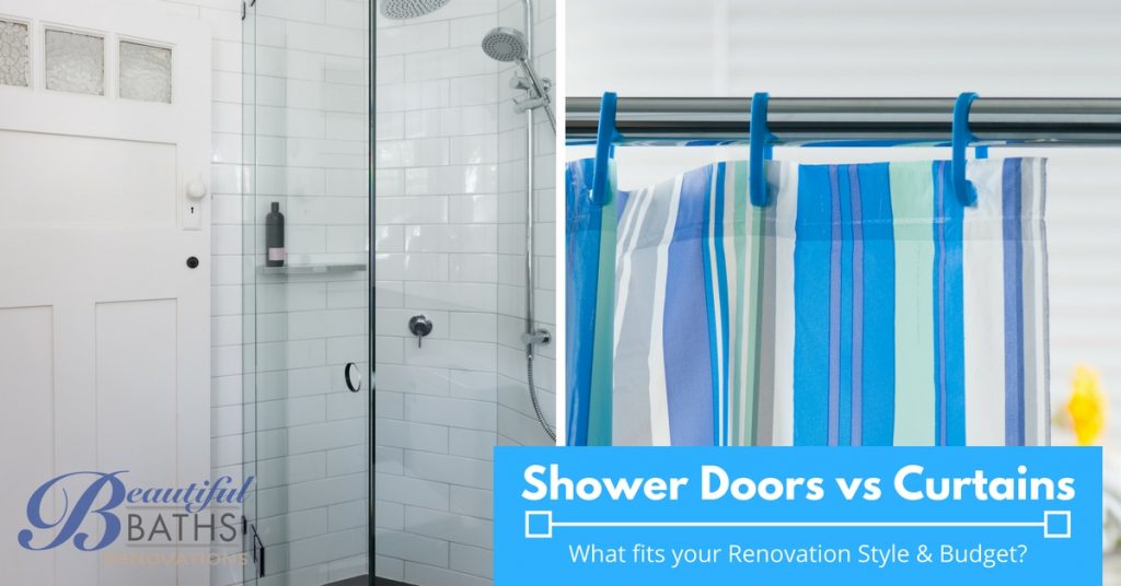 Shower Doors Vs Curtains What, Shower Curtains Instead Of Glass Doors